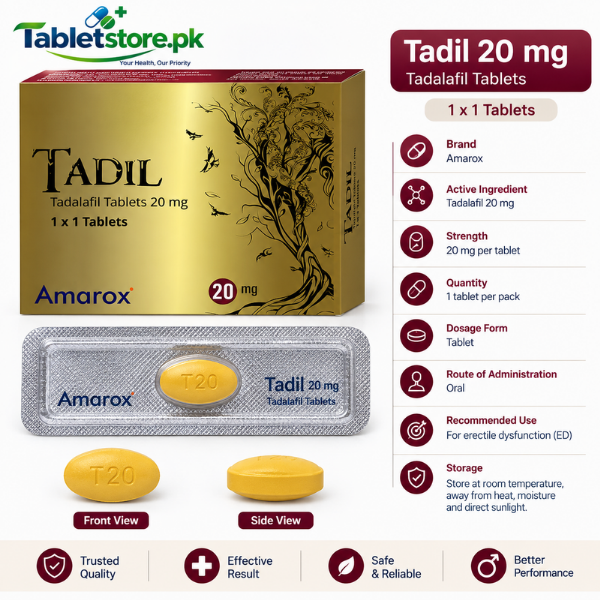 Tadil 20 Mg 2 Tablet - TabletStore.Pk