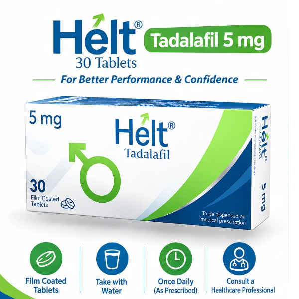 Helt Tadalafil 5 mg 30 Tablets - TabletStore.Pk