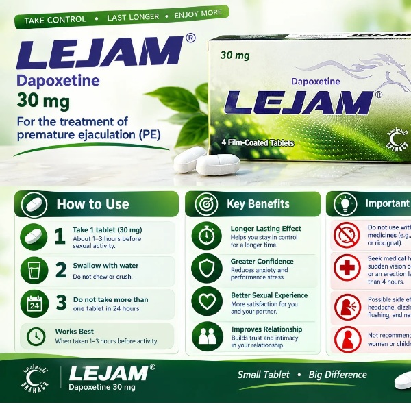 Lejam 30 mg Tablet 4pc - TabletStore.Pk