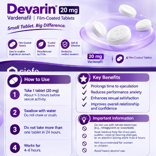 Devarin 20 Mg F.C.Tablet - TabletStore.Pk