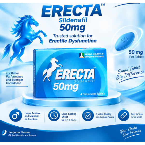 Erecta 50 mg Tablet 4pcs - TabletStore.Pk