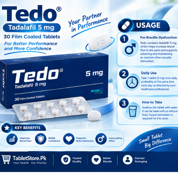 Tedo 5 Mg 30 Tab - TabletStore.Pk