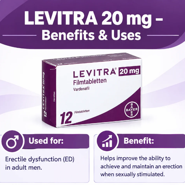 Levitra 20 Mg 12 Tabs - TabletStore.Pk