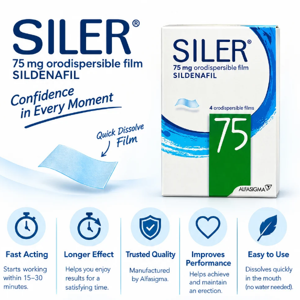 Siler 75 mg Orodispersible Film 4 pieces - TabletStore.Pk
