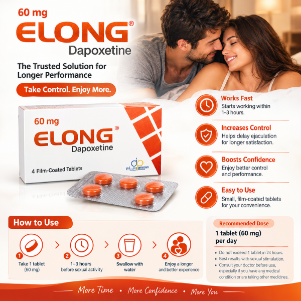 Elong 60mg 4 Tablets - TabletStore.Pk
