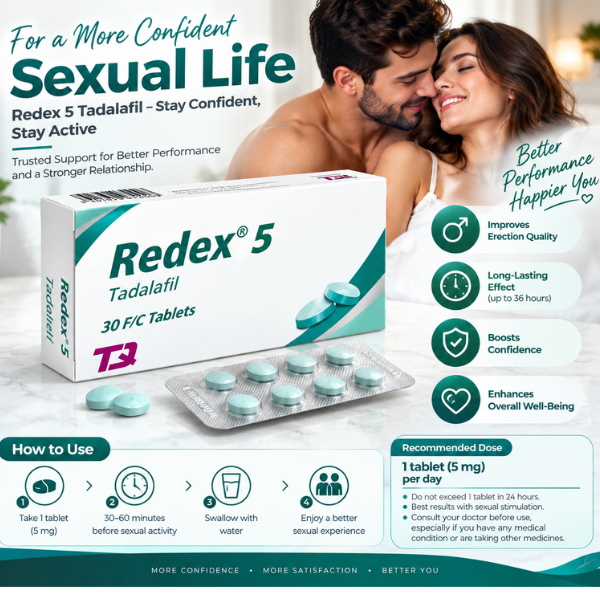 Redex 5 mg 30 Tablets - TabletStore.Pk