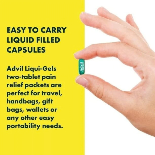 Advil Ibuprofen 200mg 24 Capsules - TabletStore.Pk