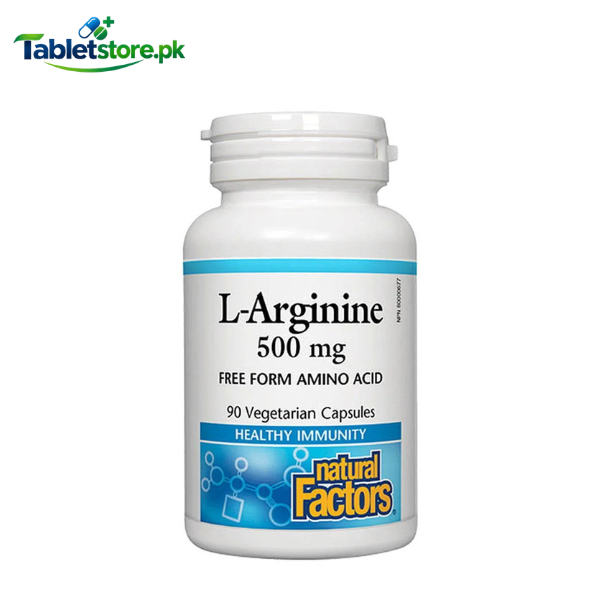 Natural Factors L-Arginine 500 mg - TabletStore.Pk