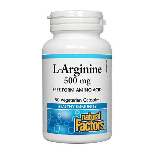 Natural Factors L-Arginine 500 mg - TabletStore.Pk