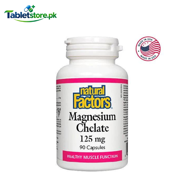 Natural Factors Magnesium Chelate 125mg - TabletStore.Pk 
