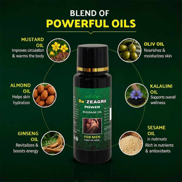 Da Zeagra Herbal Massage Oil - TabletStore.Pk