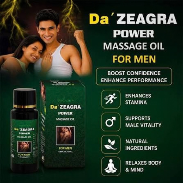 Da Zeagra Herbal Massage Oil - TabletStore.Pk