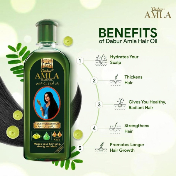 Dabur Amla Hair Oil - TabletStore.Pk