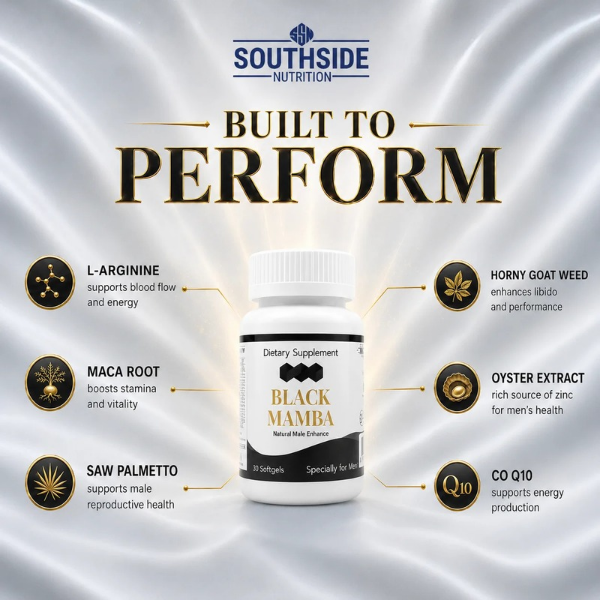 Black mamba natural male enhancer - TabletStore.Pk Specification Details Product Name Black Mamba Natural Male Enhancer Brand Black Mamba Product Type Male Wellness Supplement Form Capsules or softgels, depending on the variant Key Ingredients Some listings mention L-Arginine, Maca Root, Saw Palmetto, Horny Goat Weed, Oyster Extract and CoQ10. Black Mamba Softgel – Southside Nutrition +1 Main Purpose Marketed for male vitality and wellness support Pack Size Varies by product variant Recommended Usage Follow the verified product label and consult a healthcare professional Storage Store according to package instructions Precautions Verify ingredients and safety before use, especially if taking medication