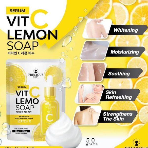 Vitamin C Lemon Whitening Serum Soap - TabletStore.Pk