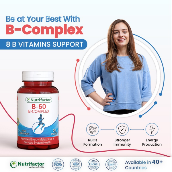 B-50 B-Complex Tablets - TabletStore.Pk
